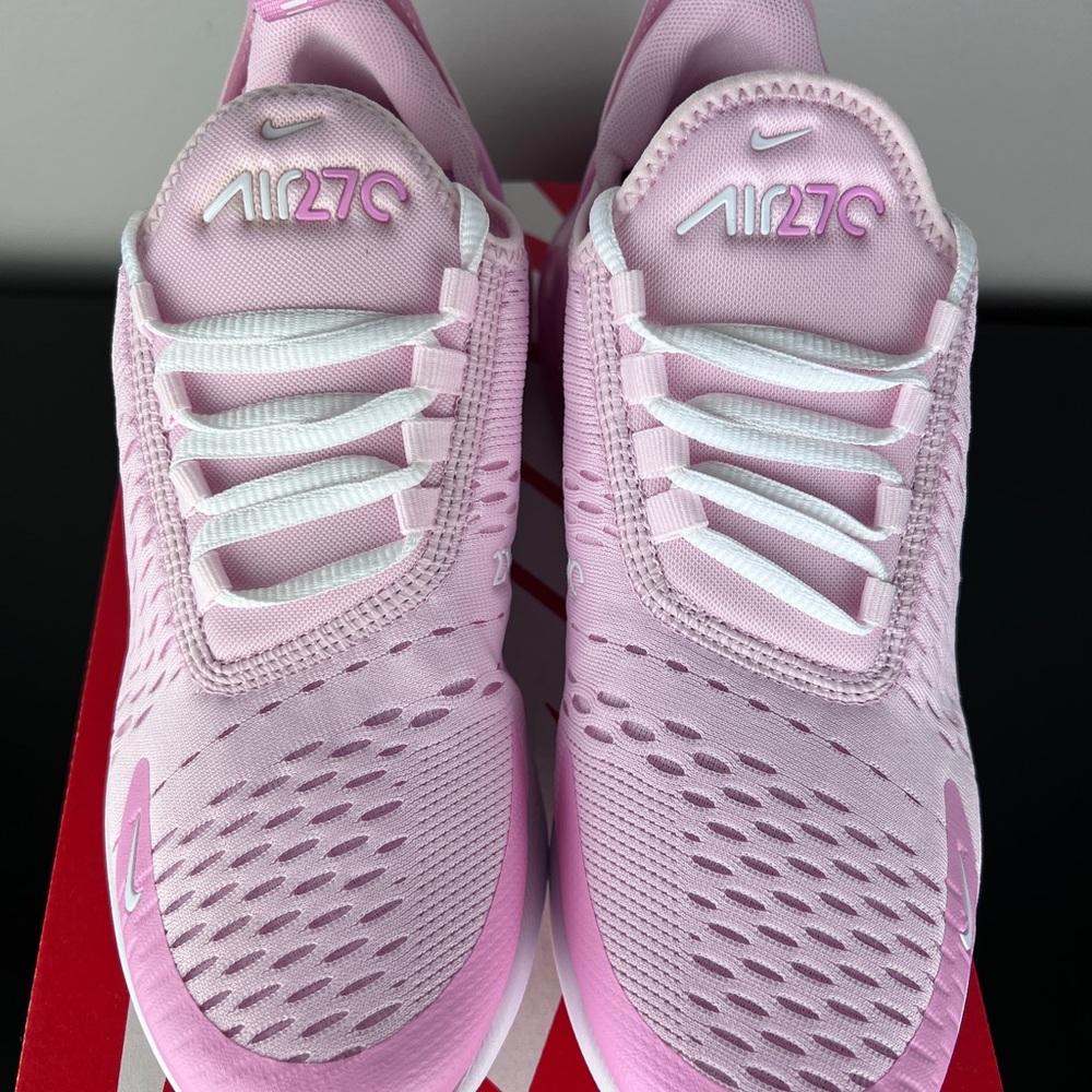 New Nike Air Max 270 GS Sneakers Pink White CV9645-600 - Picture 4 of 7